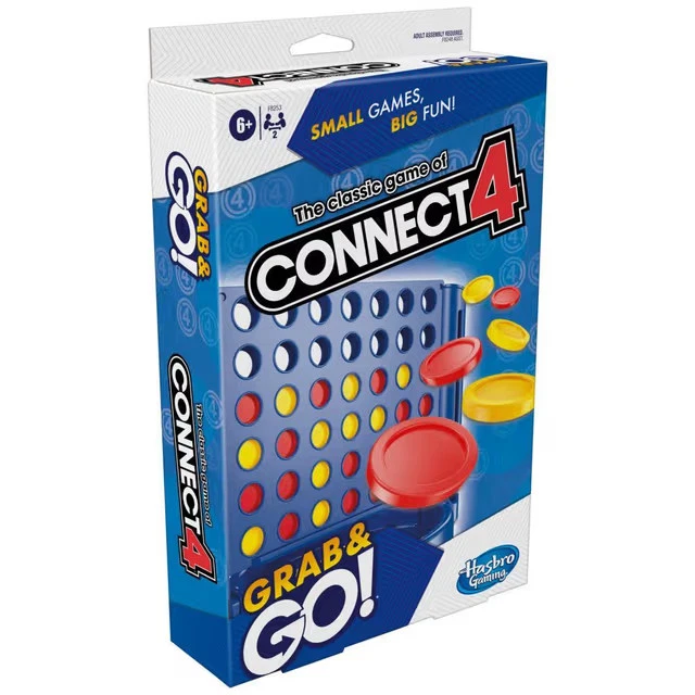 Hasbro Connect 4 Grab & Go Family Game 2-Players Ages 6 (HASF8253)