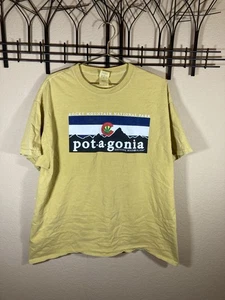 Rocky Mountain National Park Potagonia Souvenir T-Shirt Yellow Size XL XLarge - Picture 1 of 4