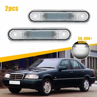 For 1993-1997 Mercedes-Benz W202 C-Class Canbus LED License Number Plate Light - Image 1 of 4