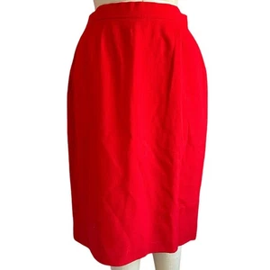 Falda Evan-Picone Petites vintage para mujer talla 12 lápiz de lana roja nueva con etiquetas - Imagen 1 de 8
