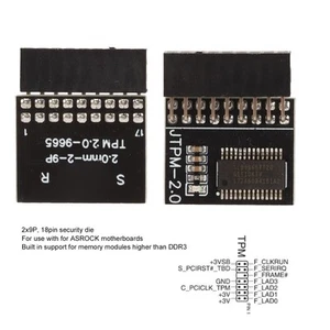 18Pin TPM2.0 Module Encryption Security Module With Discrete Encryption Proc SAL - Afbeelding 1 van 24