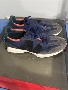 New Balance 327 Shoes Dark Blaze Natural Indigo Orange Blue Size 10.5 - Picture 1 of 8
