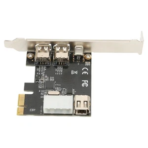PCIE 1X To 1394A Card 4 Ports PCIE Firewire 1394A High Speed 2.5Gbps Bandwid NEW - Afbeelding 1 van 12
