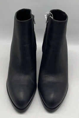 Alexander Wang Black Leather 'Gabi' Block-Heel Bootie sz 39.5 - Image 1 of 4