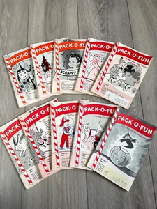 Vintage Lot of 10 PACK-O-FUN Scrap Craft Magazine 1959 - 1960 Holiday Projects - Picture 1 of 15