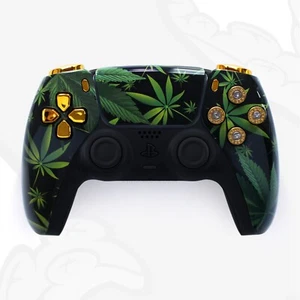 Custom PS5 Controller Narco Weed Cartel PlayStation 5 DualSense Wireless Gamepad - Picture 1 of 3