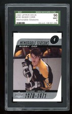 2002-03 Upper Deck Bobby Orr #182 Memorable Seasons Boston Bruins SGC 9 ZT1464