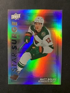 Matt Boldy 2023-24 Upper Deck Series 1 Star Surge Insert #SS-20