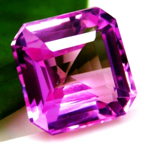 14.10 Ct Natural Certified Brazil Pink Kunzite Square Cut Loose Gemstone - Picture 1 of 6