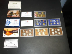 2007 2013 US Mint Proof Sets Uncirculated Coins w/COA USA - Picture 1 of 4