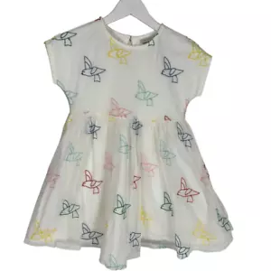 Hanna Andersson Soft Tulle Dress 120 / 6-7 Birds SPOTS - Picture 1 of 7