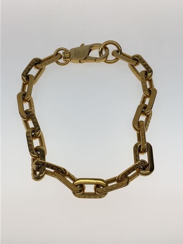 LOUIS VUITTON（LV） Collana LOUIS VUITTON Collier LV Bordo Catena MP3003 Monogramma L48cm Oro Uomo