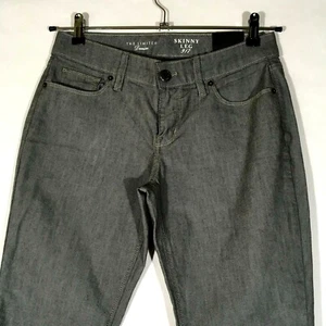 NEW The Limited Sz 6 Denim Jeans 917 Skinny Leg Womens Low Rise Light Gray  - Picture 1 of 9