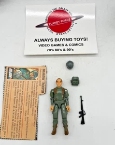 1982 Grunt w/ File Card Complete GI Joe Straight Arm Figure - Imagen 1 de 2