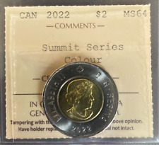 Canada - 2 Dollars - 2022 - Summit Series - Colour - ICCS Certified - MS-64