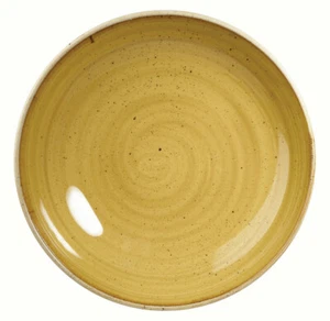 Churchill STONECAST Coupe Plate Mustard Seed Yellow Teller Porzellan 16,5 cm - Bild 1 von 3