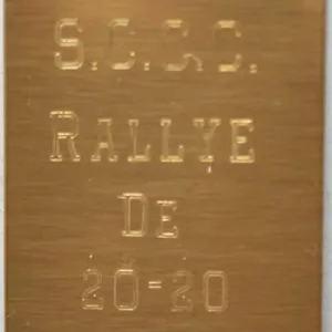 1960 SCCC Sports Car Club Of Chicago Rallye De 20-20 Rally Race Illinois Plaque - Picture 1 of 3
