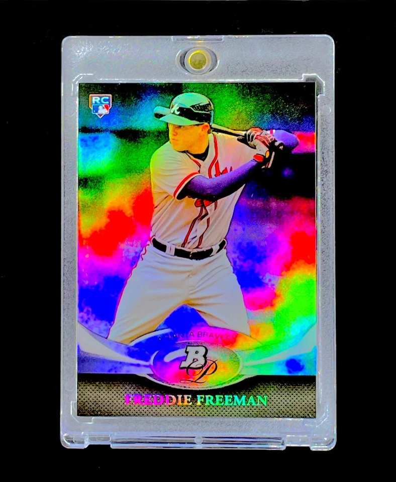 FREDDIE FREEMAN ROOKIE REFRACTOR PLATINO PLATA Lámina Arco Iris RC - DODGERS Foto 1 de 4