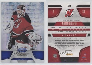 2011-12 Certified Mirror Blue /99 Martin Brodeur #52 HOF