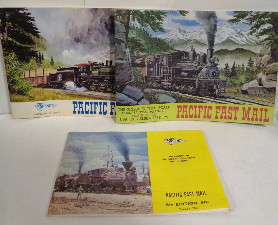 Lot of 3 Pacific Fast Mail HO Scale Catalogs & Price List 6th 8th & 12th Edition - Image 1 of 4