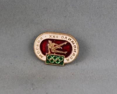 1980 Moscow Summer Olympics Pin - Gymnastics Event - Stamped Pin - Image 1 of 3