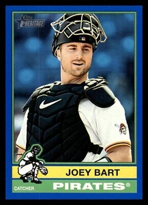 2025 Topps Heritage Blue 449 Joey Bart, Pittsburgh Pirates SP - Picture 1 of 2
