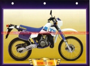 SUZUKI TS 125 X TS125X TS125 X 1986 (1985-1989) : Fiche Moto #000794 - Picture 1 of 2