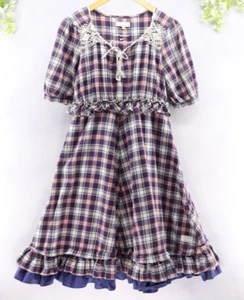 Vestido para mujer Odd Molly de franela a cuadros con volantes de algodón talla 3 - Imagen 1 de 10