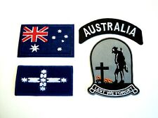 1x Australia Eureka Flag Patches Embroidered Cloth Applique Iron Sew On Anzac 