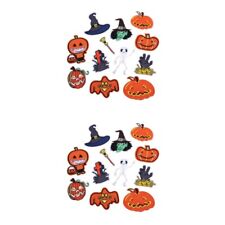  2 PCS Pumpkins Decor Halloween Elements Patches Kid Cartoon