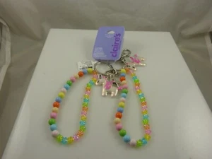 BFF 2 Llavero Unicornio Cuentas Llavero Bolso Etiqueta Best Friends Bling - Imagen 1 de 6