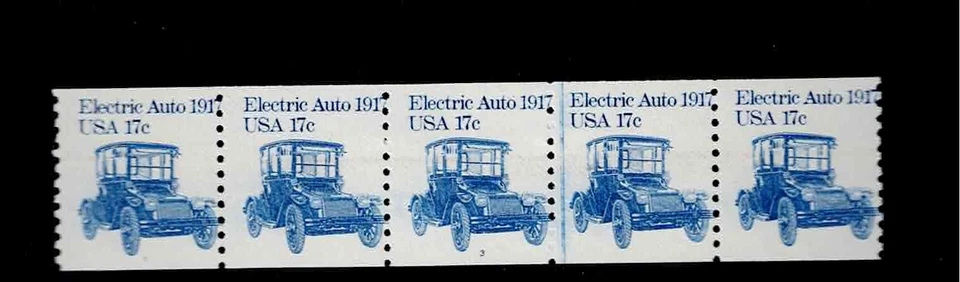 US Scott #1906, Plate #3 Coil of 5 1981 Electric Auto 17c VF MNH - Image 1 of 1