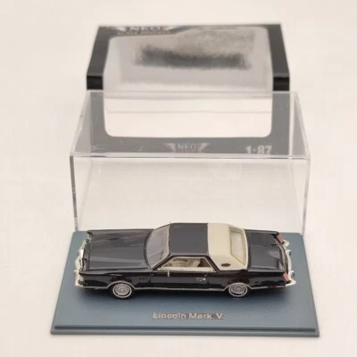NEO SCALE MODELS 1/87 Lincoln Mark V Black Resin Car Limited Collection - Photo 1/4