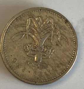 1985 One Pound Coin United Kingdom UK Great Britain Europe World Money - Picture 1 of 3