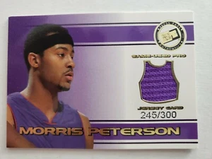 MORRIS PETERSON 2002 PRESS PASS GAME USED PRO #'D 245/300 - Picture 1 of 3