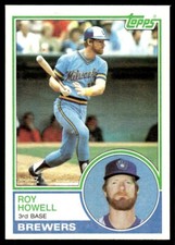 1983 Topps Baseball Card Roy Howell Milwaukee Brewers #218