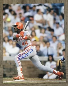 ERIC DAVIS Signed 11x14 Photo Cincinnati Reds Autographed Photo - Picture 1 of 1