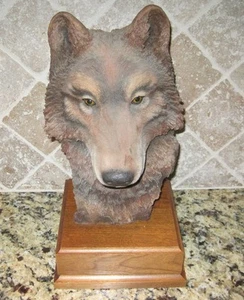Paul R. Carrico "Verschwinden" signiert LE 814/3000 Wolf Skulptur 14x8x8" - Bild 1 von 4