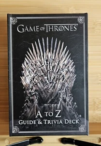 Game of Thrones: A to Z Guide & Trivia Deck - - Picture 1 of 7