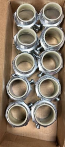 10 EMERSON APPLETON 4125ST SET SCREW EMT Insulated Throat CONNECTOR 1-1/4" - Picture 1 of 2
