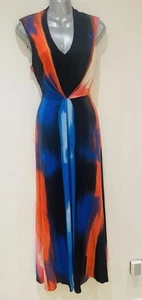 Phase Eight Gorgeous Maxi Multicolored Dress Size 12 Uk Vgc - Picture 1 of 6