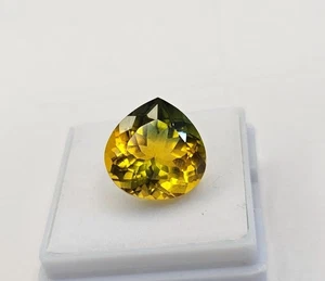 Awesome Bi-Colour Tourmaline Pear Cut 10+Ct Natural Loose EGL Certified Gemstone - Picture 1 of 6