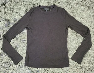 Camisa Theory Mujer Mediana Negra Pequeña Camiseta Acanalada Modal Algodón Capa Base Térmica - Imagen 1 de 15