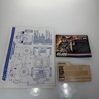 GI Joe VAMP Attack Vehicle Blueprint + Clutch Filecard & Insert 1982 G.I. Joe - Image 1 of 4