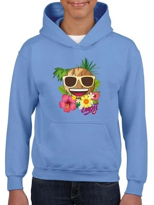 Moletom com capuz tropical verão havaiano divertido ícone juvenil - Imagem 1 de 4