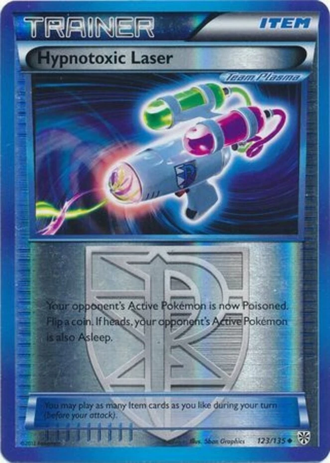 1x Hypnotoxic Laser - 123/135 - Uncommon - Reverse Holo Lightly Played Pokemon B - Image 1 of 1