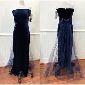 Vestido Jessica McClintock 11/12 De Colección Años 90 Terciopelo Formal Baile de graduación Maxi Glam Capricho - Imagen 1 de 12