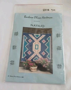 Southwest Quilt Pattern Barbara Hartman NAVAJO Texas Western Cowboy 1989 Vintage - Picture 1 of 3