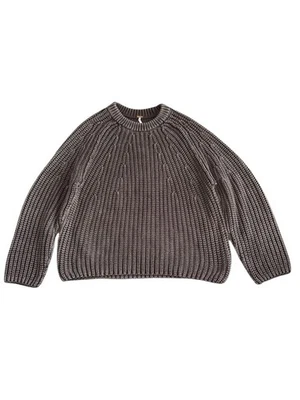 Suéter Free People Take Me Home para mujer tejido con cable grueso de algodón cuello redondo XS Foto 1 de 4