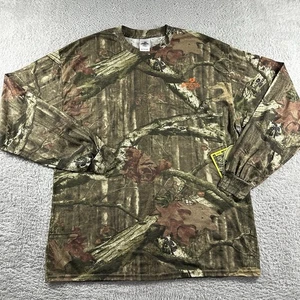VINTAGE Mossy Oak Shirt Mens XL Camo Long Sleeve Lightweight Break Up Infinity - Picture 1 of 10